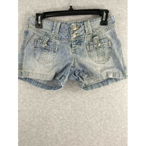 Union Bay Blue Jean Shorts w Pockets Light Wash Denim Juniors Size 3